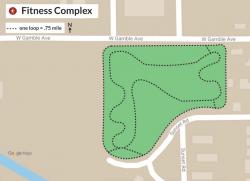 Map of Fitness Complex Route