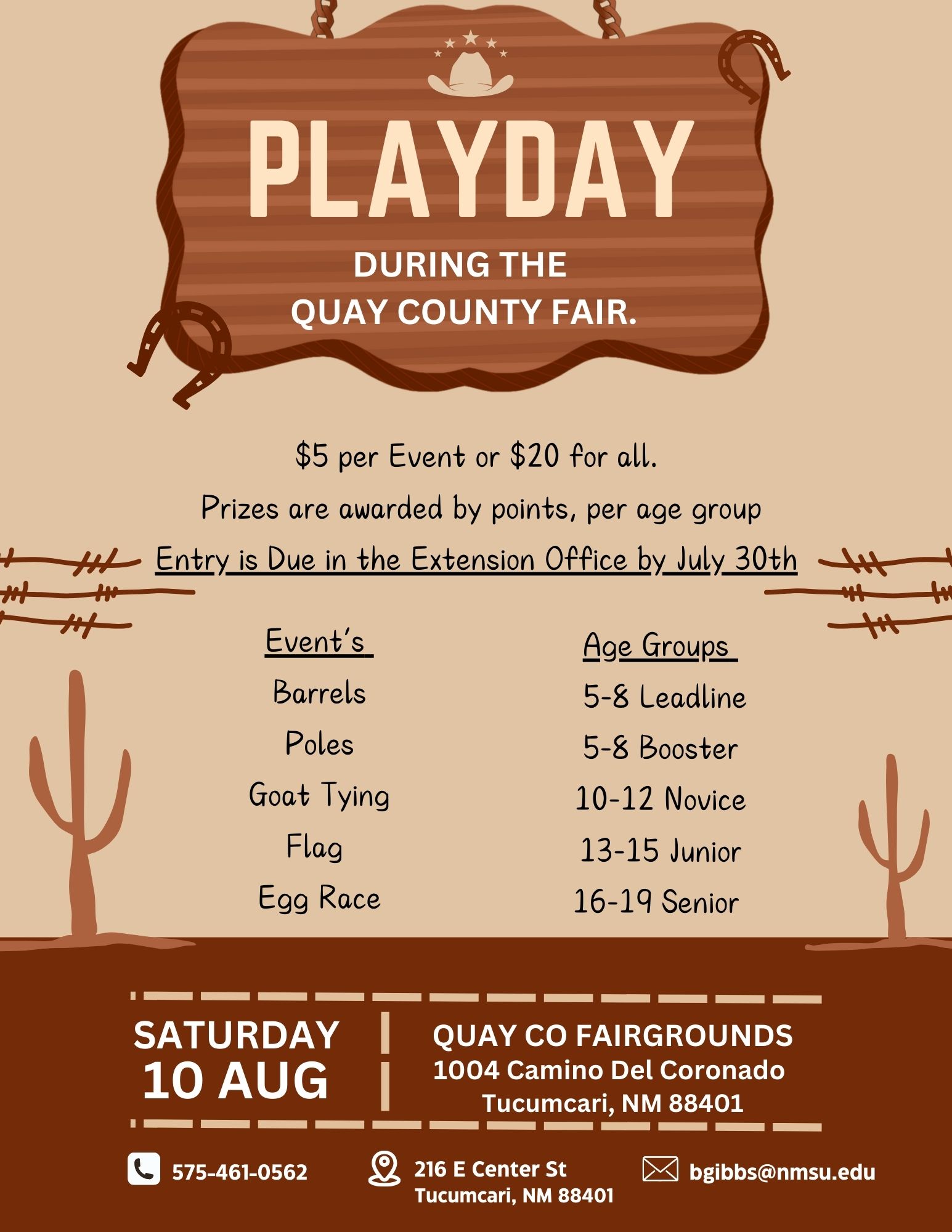 Playday flyer